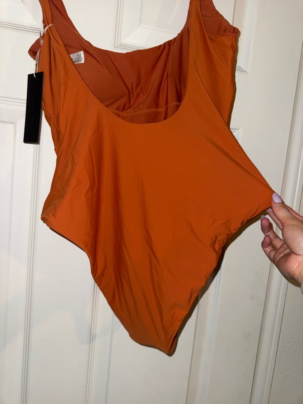 Gianni Bini Embellished Orange One-Piece Swimsuit - Picture 5 of 7
